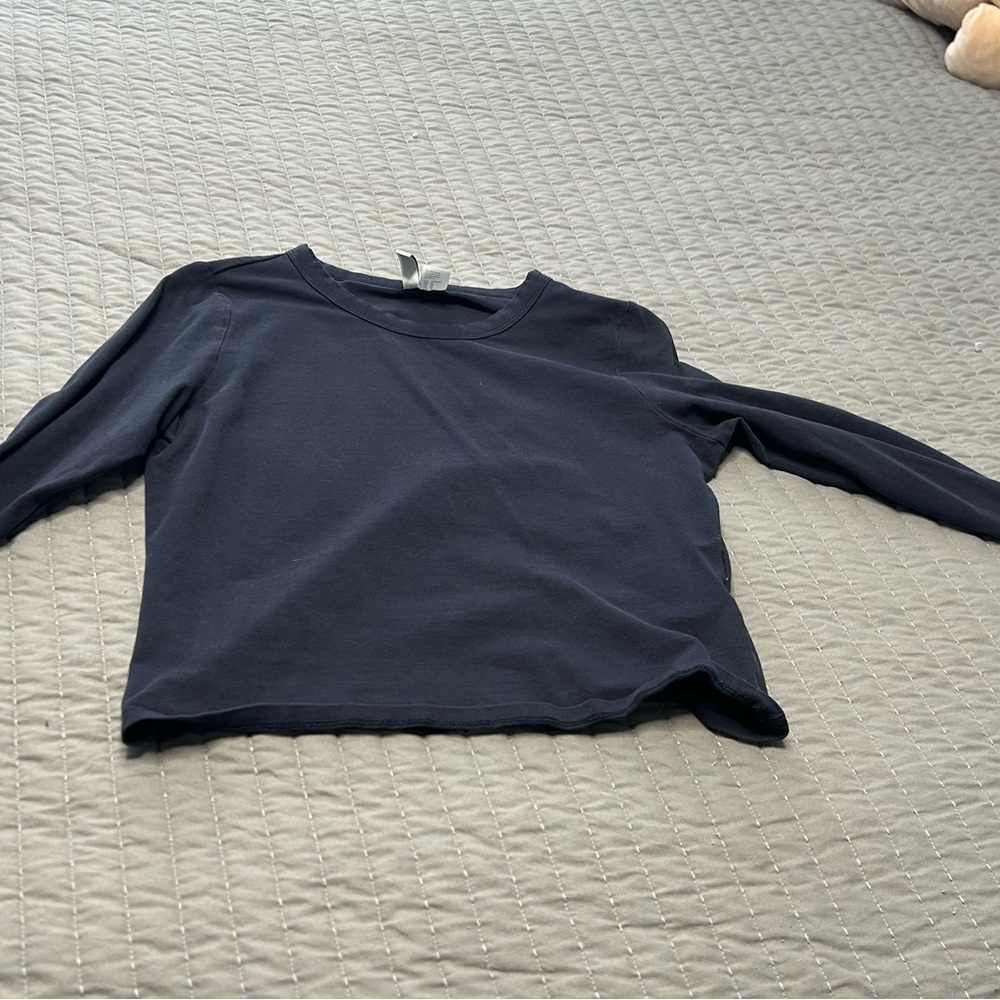 H&M Dark Blue Long Sleeve Tee